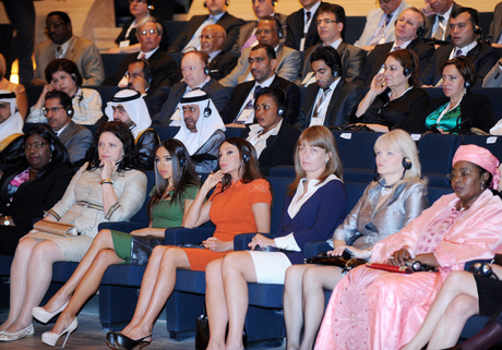 Azerbaijani President and his spouse attend Crans Montana Forum in Baku (PHOTO)