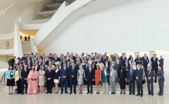Azerbaijani President and his spouse attend Crans Montana Forum in Baku (PHOTO)