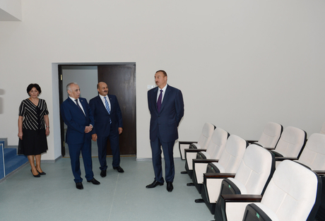 President Ilham Aliyev opens secondary school and kindergarten (PHOTO)