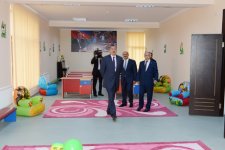 President Ilham Aliyev opens secondary school and kindergarten (PHOTO)