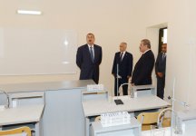 Azerbaijani President inspects Intellect school-lyceum and secondary school in Baku (PHOTO)