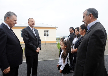 President Ilham Aliyev opens new residential area for 423 IDP families in Shaki (PHOTO)