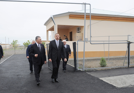President Ilham Aliyev opens new residential area for 423 IDP families in Shaki (PHOTO)