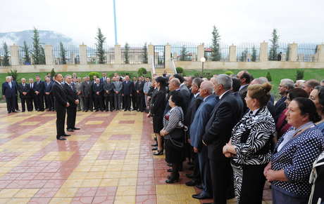 President Ilham Aliyev opens new residential area for 423 IDP families in Shaki (PHOTO)