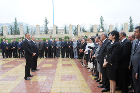 President Ilham Aliyev opens new residential area for 423 IDP families in Shaki (PHOTO)