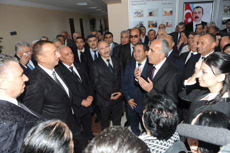 President Ilham Aliyev opens new residential area for 423 IDP families in Shaki (PHOTO)