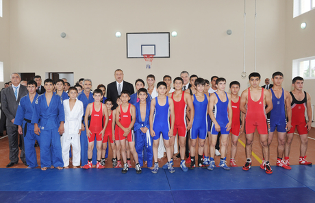 President Ilham Aliyev opens new residential area for 423 IDP families in Shaki (PHOTO)