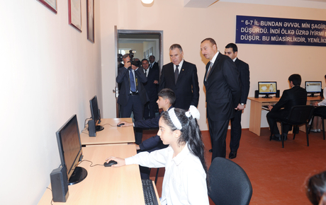 President Ilham Aliyev opens new residential area for 423 IDP families in Shaki (PHOTO)
