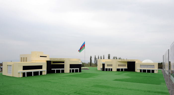 Azerbaijani President lays foundations stone for Heydar Aliyev Center in Shaki (PHOTO)