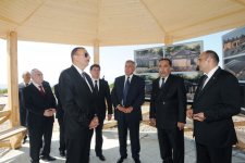 Azerbaijani President inspects construction work at skeet shooting and target archery complex in Gabala (PHOTO)