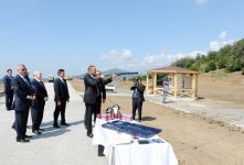 Azerbaijani President inspects construction work at skeet shooting and target archery complex in Gabala (PHOTO)