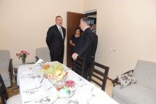 President Ilham Aliyev opens new residential area for 423 IDP families in Shaki (PHOTO)