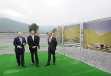 Azerbaijani President lays foundations stone for Heydar Aliyev Center in Shaki (PHOTO)