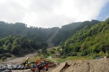 Ilham Aliyev inspects construction of Tufan Summer and Winter Alpine Skiing Complex in Gabala (PHOTO)