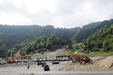 Ilham Aliyev inspects construction of Tufan Summer and Winter Alpine Skiing Complex in Gabala (PHOTO)