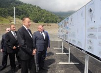 Ilham Aliyev inspects construction of Tufan Summer and Winter Alpine Skiing Complex in Gabala (PHOTO)