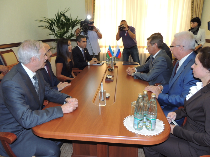 Heydar Aliyev Foundation VP Leyla Aliyeva meets with Astrakhan Region Governor (PHOTO)
