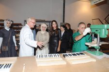 Azerbaijan`s first lady and spouse of Turkish Premier visit piano factory in Gabala (PHOTO)