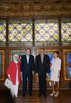 Azerbaijani President, Turkish PM get acquainted with Palace of Sheki Khans (PHOTO)