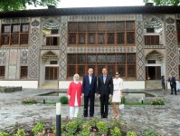 Azerbaijani President, Turkish PM get acquainted with Palace of Sheki Khans (PHOTO)