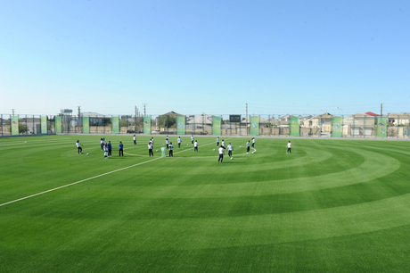 Azerbaijan`s first lady opens boarding school and new stadium in Baku (PHOTO)