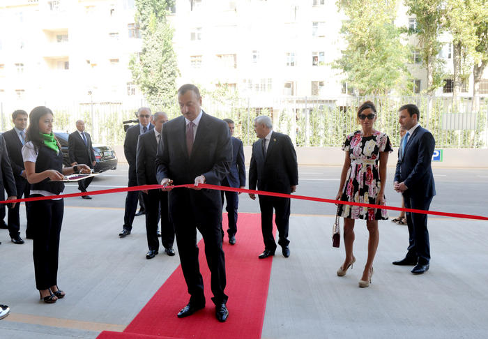 Azerbaijani President and his spouse open 8 KM stadium in Baku (PHOTO)