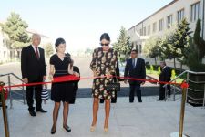 Azerbaijan`s first lady opens boarding school and new stadium in Baku (PHOTO)