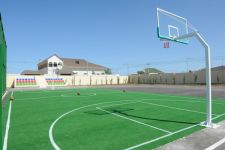 Azerbaijan`s first lady opens boarding school and new stadium in Baku (PHOTO)