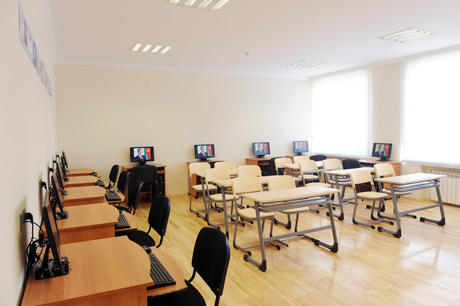 Azerbaijan`s first lady opens boarding school and new stadium in Baku (PHOTO)