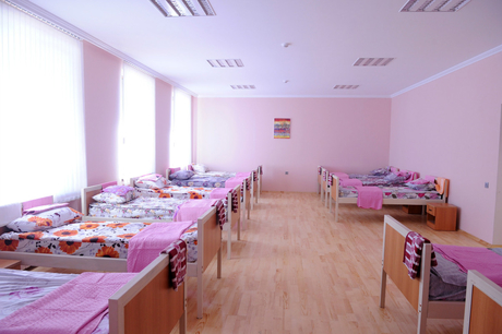 Azerbaijan`s first lady opens boarding school and new stadium in Baku (PHOTO)