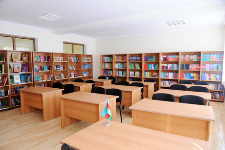Azerbaijan`s first lady opens boarding school and new stadium in Baku (PHOTO)