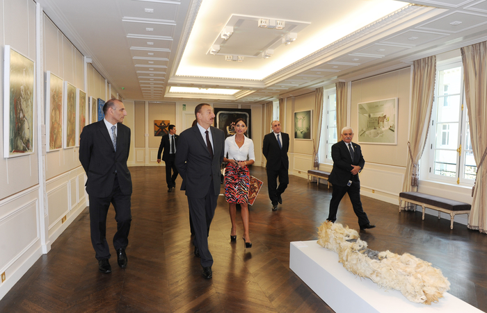Azerbaijani President attends opening of Azerbaijani Cultural Center in Paris (PHOTO)