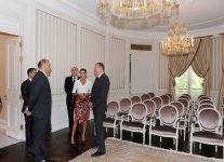 Azerbaijani President attends opening of Azerbaijani Cultural Center in Paris (PHOTO)