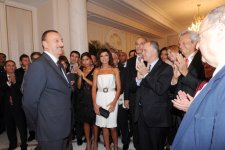 Ilham Aliyev and his spouse attends reception on the occasion of opening of Azerbaijani Cultural Center in Paris (PHOTO)