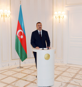 Ilham Aliyev and his spouse attends reception on the occasion of opening of Azerbaijani Cultural Center in Paris (PHOTO)