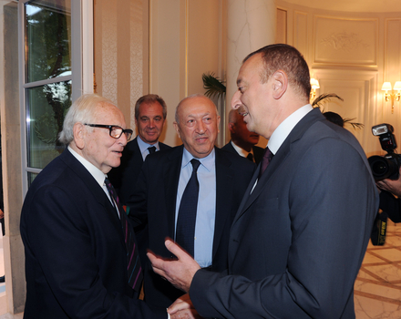 Ilham Aliyev and his spouse attends reception on the occasion of opening of Azerbaijani Cultural Center in Paris (PHOTO)