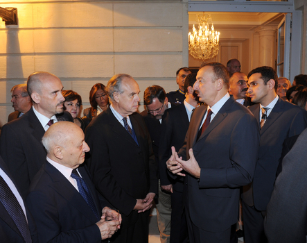 Ilham Aliyev and his spouse attends reception on the occasion of opening of Azerbaijani Cultural Center in Paris (PHOTO)