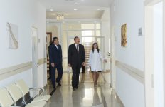 Azerbaijani President inaugurates newly reconstructed city polyclinic No 32 in Alat settlement (PHOTO)