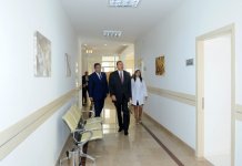 Azerbaijani President inaugurates newly reconstructed city polyclinic No 32 in Alat settlement (PHOTO)