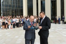 Azerbaijani President and First Lady participate in opening of MSU Baku branch’s new building (PHOTO)