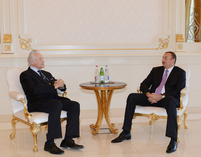 President of Azerbaijan receives former president of Estonia Arnold Rüütel