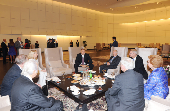 Azerbaijani President and his spouse attend opening of Baku International Humanitarian Forum (PHOTOS)