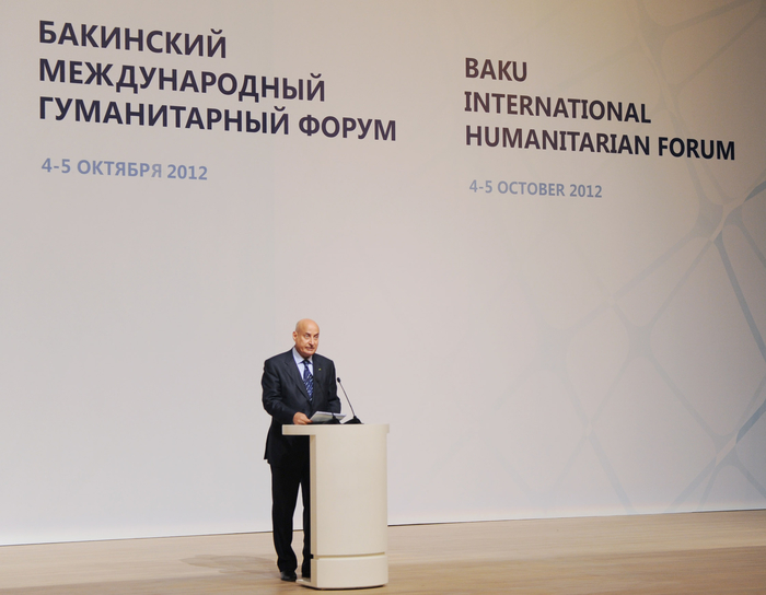Azerbaijani President and his spouse attend opening of Baku International Humanitarian Forum (PHOTOS)