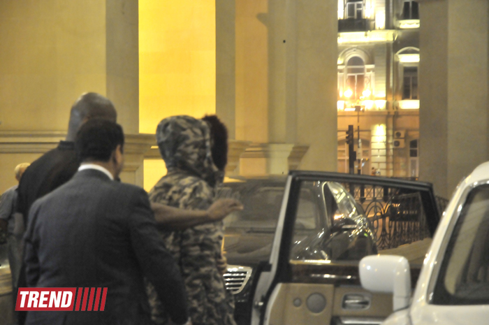 First photos of Rihanna in Baku