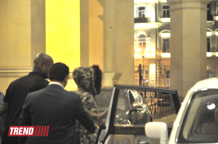 First photos of Rihanna in Baku