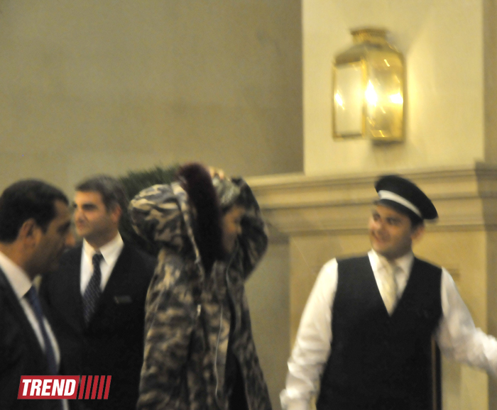 First photos of Rihanna in Baku