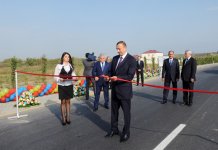 Azerbaijani President opens newly revamped part of Yevlakh-Khojaly-Lachin highway (PHOTO)