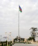 Azerbaijani President visits National Flag Square in Tartar (PHOTO)