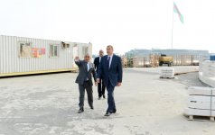 President Ilham Aliyev inspects redevelopment work at National Flag Square and adjacent area (PHOTO)