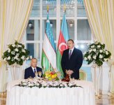 Azerbaijani President hosts official dinner in honor of Uzbek counterpart (PHOTO)